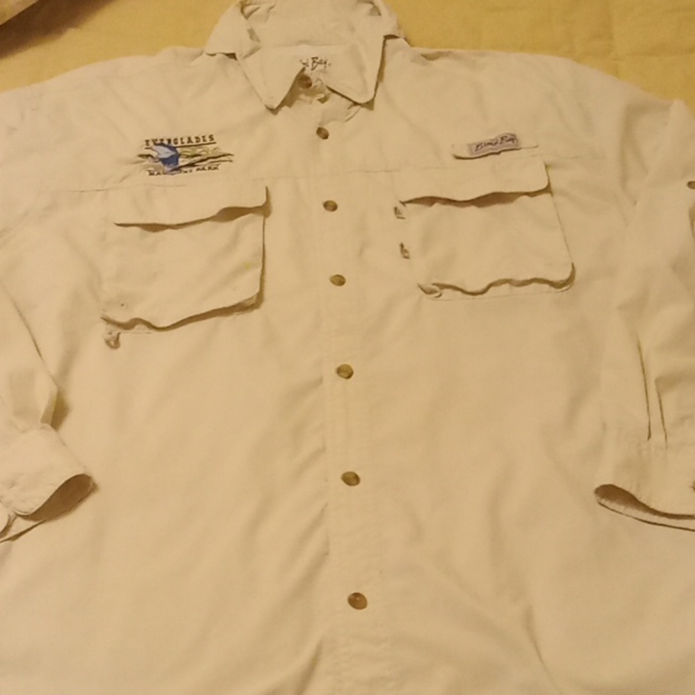 Mens long Sleeved fishing shirt with vented back. Everglades National Park